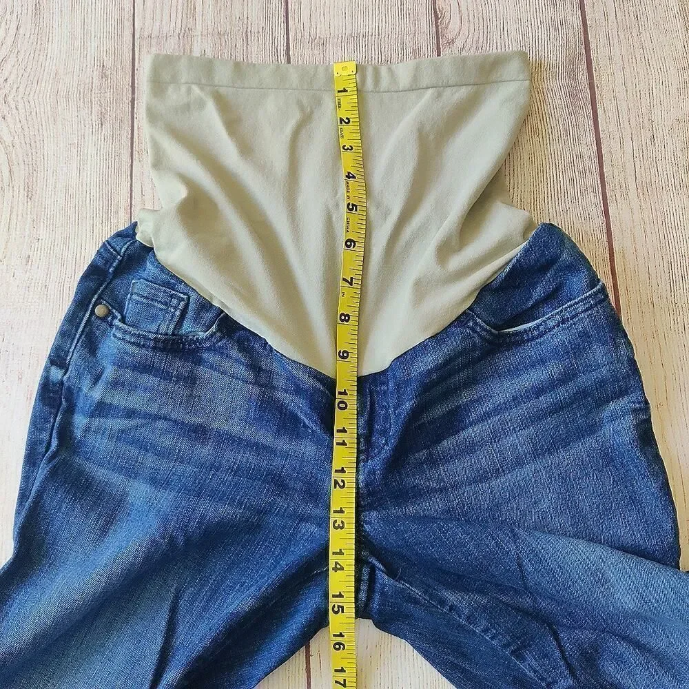 Indigo Blue Premium Denim straight leg maternity jeans sz S